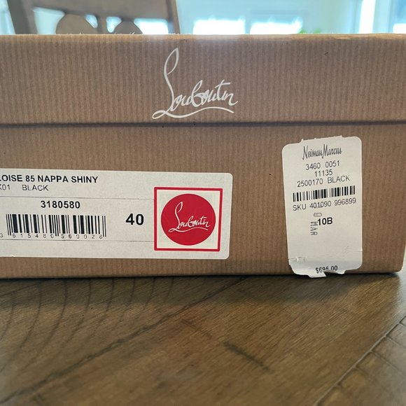 Christian Louboutin Eloise 85 Nappa Shiny Black Size 40 - Excellent Condition - Picture 10 of 10